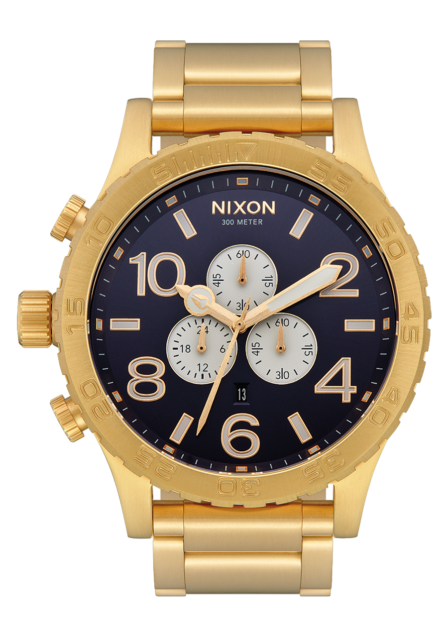 
NIXDEV01 51-30 Chrono Analog Watch - Gold / Indigo - View 1