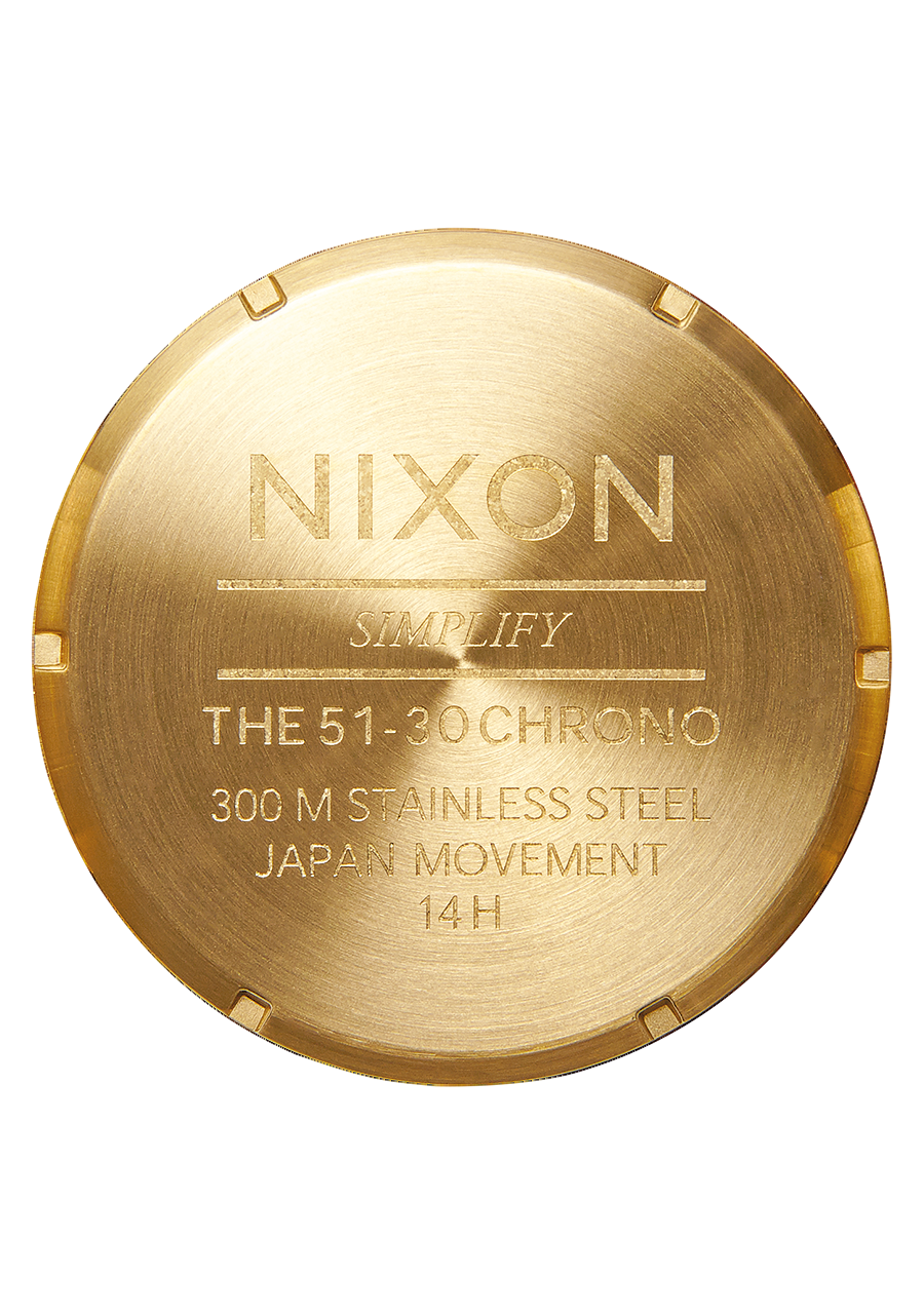 
NIXDEV01 51-30 Chrono Analog Watch - Gold / Indigo - View 4