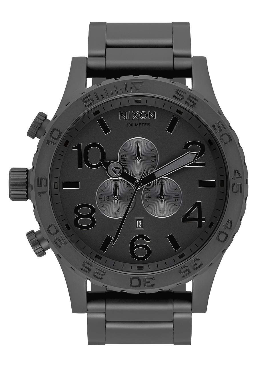 
NIXDEV01 51-30 Chrono Analog Watch - All Matte Black / Black - View 1