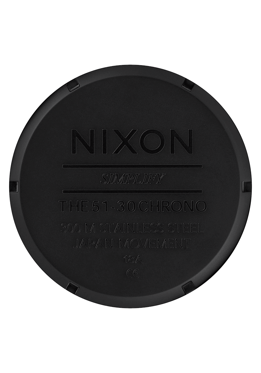 
NIXDEV01 51-30 Chrono Analog Watch - All Matte Black / Black - View 4