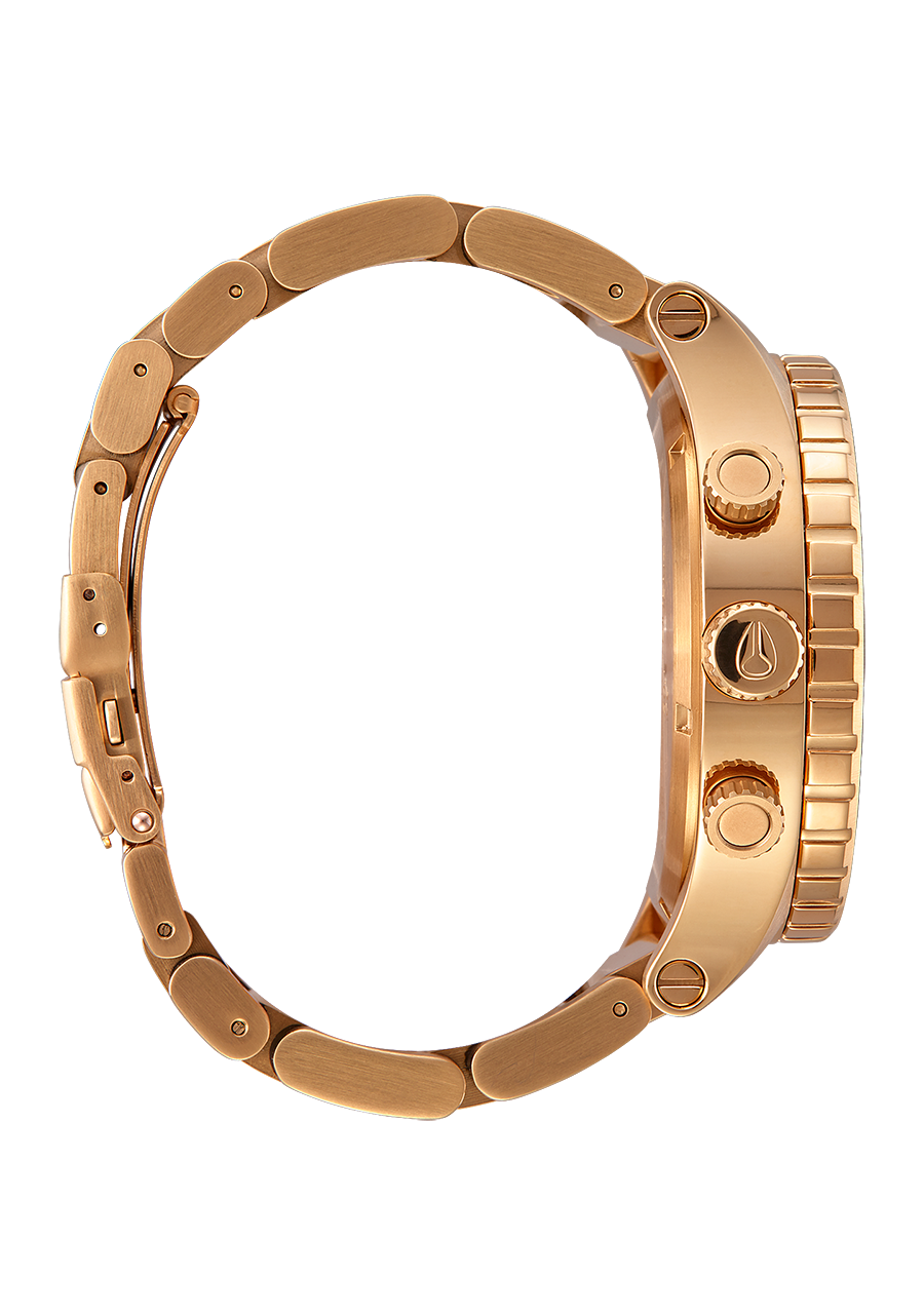 
NIXDEV01 51-30 Chrono Analog Watch - All Gold / Gold / Black - View 2