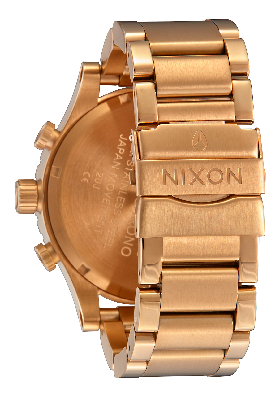 
NIXDEV01 51-30 Chrono Analog Watch - All Gold / Gold / Black - View 3