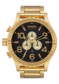 
NIXDEV01 51-30 Chrono Analog Watch - All Gold / Black - View 1