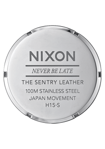 
NIXDEV01 Sentry Leather Analog Watch - Silver / Brown - View 4