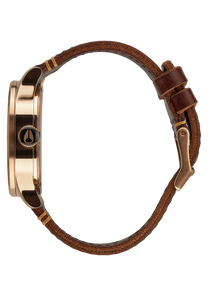 
NIXDEV01 Sentry Leather Analog Watch - Rose Gold / Gunmetal / Brown - View 2