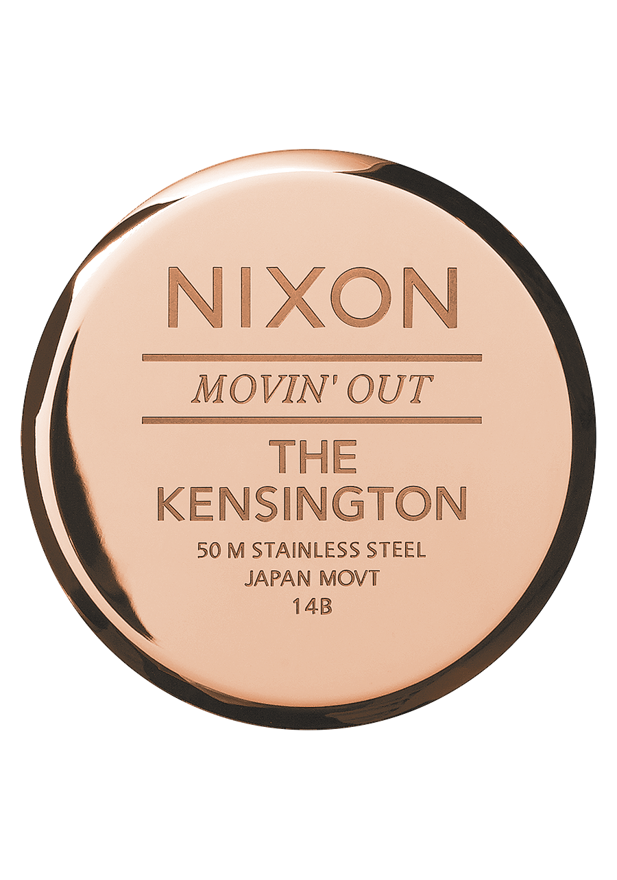 
NIXDEV01 Kensington Leather Analog Watch - Rose Gold / White - View 4