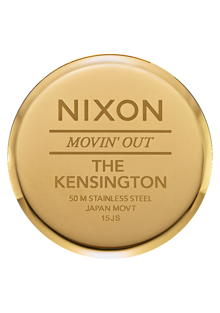 
NIXDEV01 Kensington Leather Analog Watch - Gold / Black - View 4