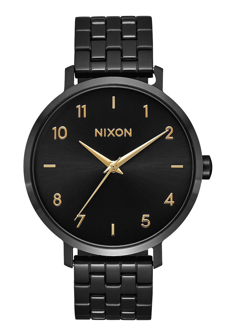 
NIXDEV01 Arrow Analog Watch - Black / Gold - View 1