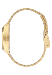 
NIXDEV01 Medium Time Teller Analog Watch - Light Gold / Turquoise - View 2
