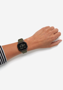 
NIXDEV01 Siren Stainless Steel Digital Watch - Black / Fatigue - View 8