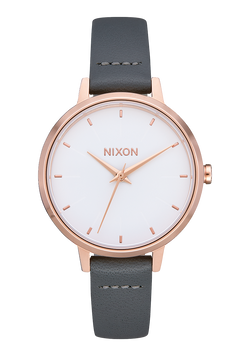 Medium Kensington Leather - Rose Gold / Gray