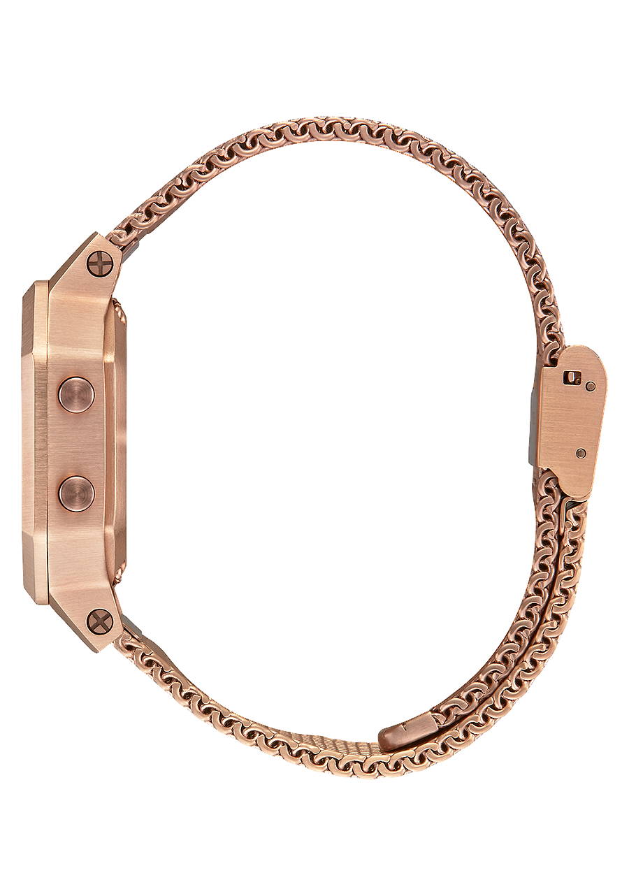 
NIXDEV01 Siren Milanese Digital Watch - All Rose Gold - View 2