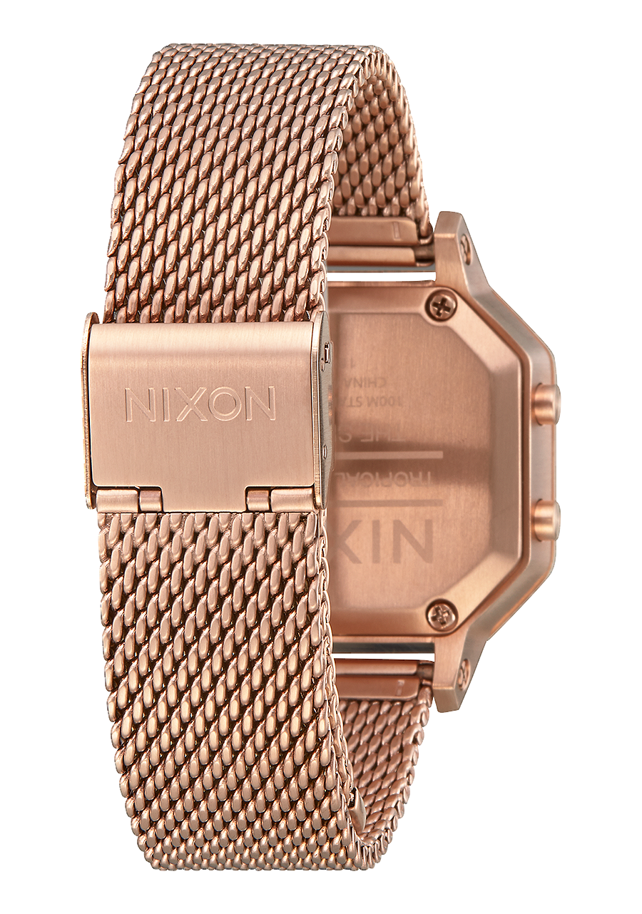 
NIXDEV01 Siren Milanese Digital Watch - All Rose Gold - View 3