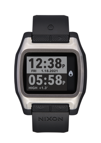 
NIXDEV01 High Tide Digital Watch - Silver / Black - View 1