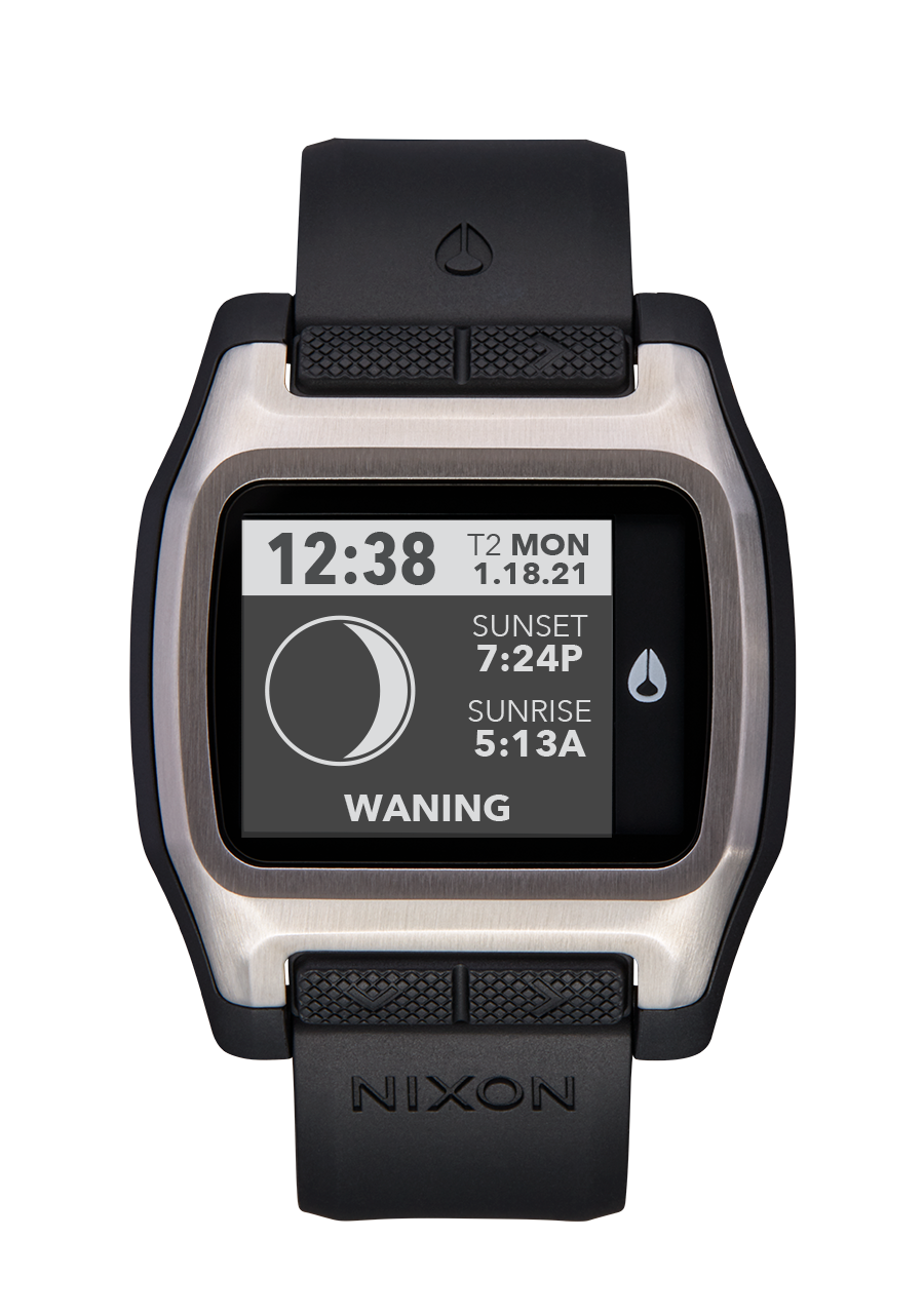 
NIXDEV01 High Tide Digital Watch - Silver / Black - View 5