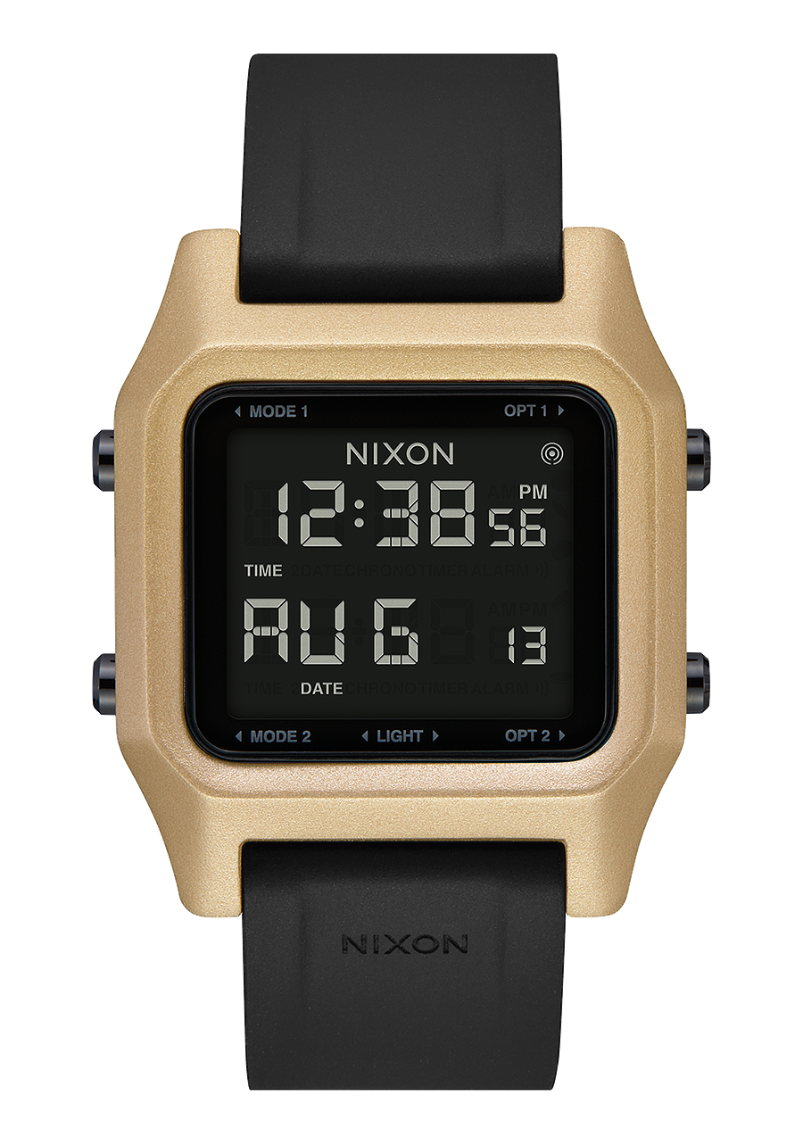 
NIXDEV01 Staple Digital Watch - Black / Gold - View 1