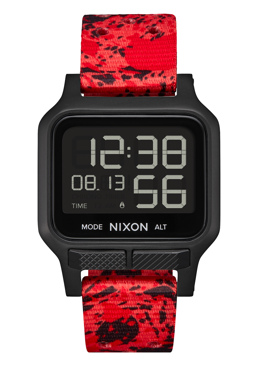 
NIXDEV01 Heat Digital Watch - Black / Red - View 1