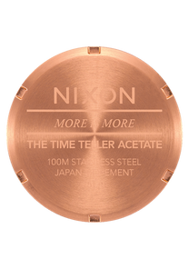 
NIXDEV01 Time Teller Acetate Analog Watch - Rose Gold / Pink Tortoise - View 4