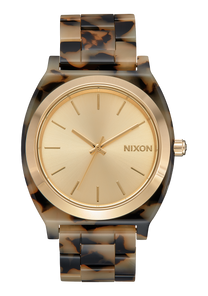 
NIXDEV01 Time Teller Acetate Analog Watch - Cream Tortoise - View 1