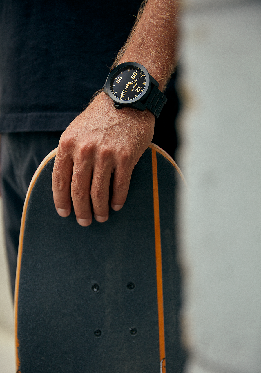 
NIXDEV01 Corporal Stainless Steel Analog Watch - Matte Black / Gold - View 5