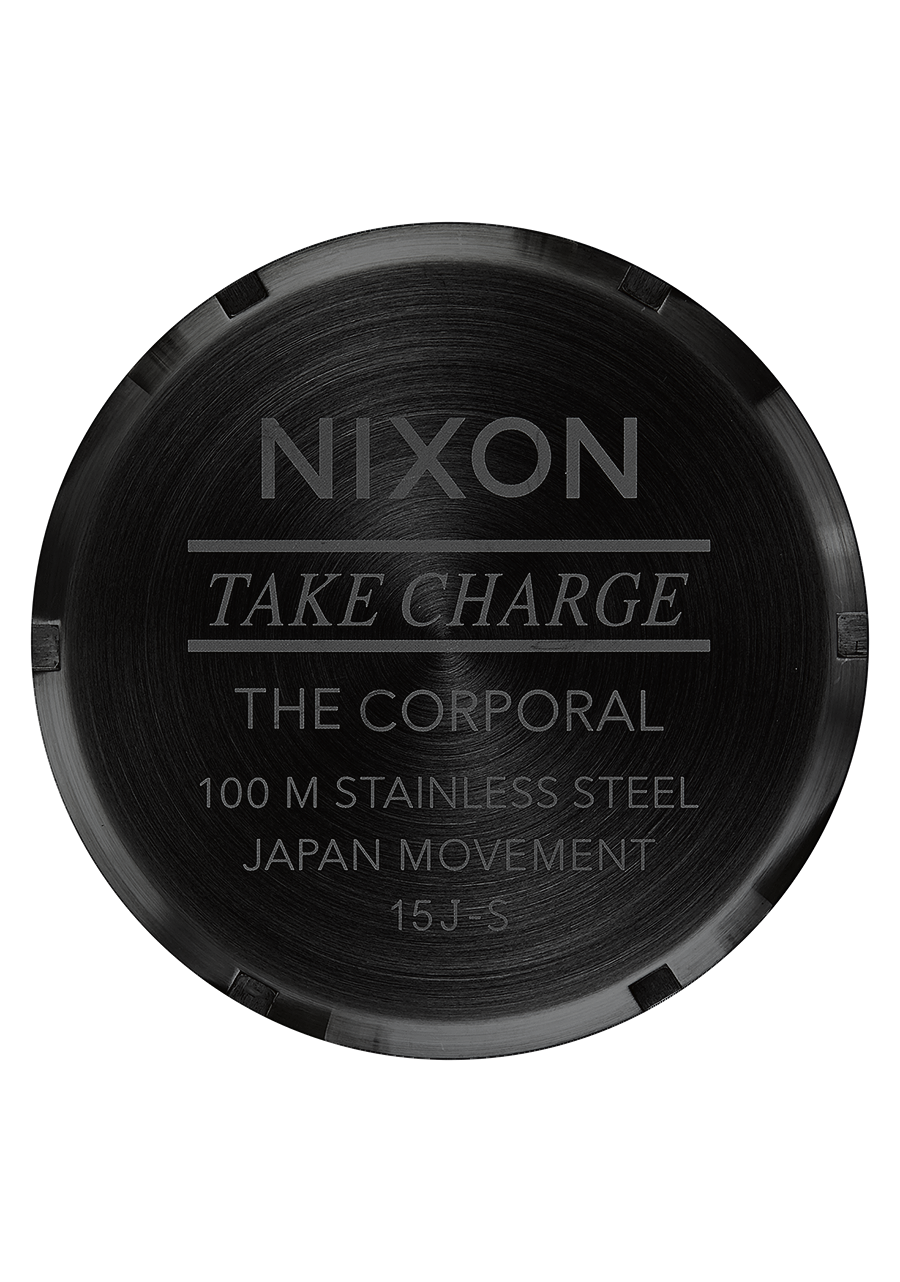 
NIXDEV01 Corporal Stainless Steel Analog Watch - Matte Black / Gold - View 4