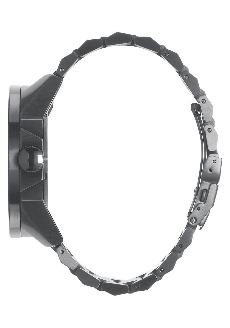 
NIXDEV01 Corporal Stainless Steel Analog Watch - Matte Black / Matte Gunmetal - View 2
