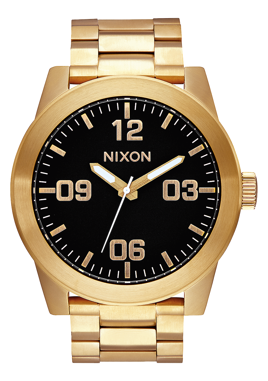 
NIXDEV01 Corporal Stainless Steel Analog Watch - All Gold / Black - View 1