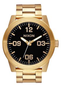 
NIXDEV01 Corporal Stainless Steel Analog Watch - All Gold / Black - View 1
