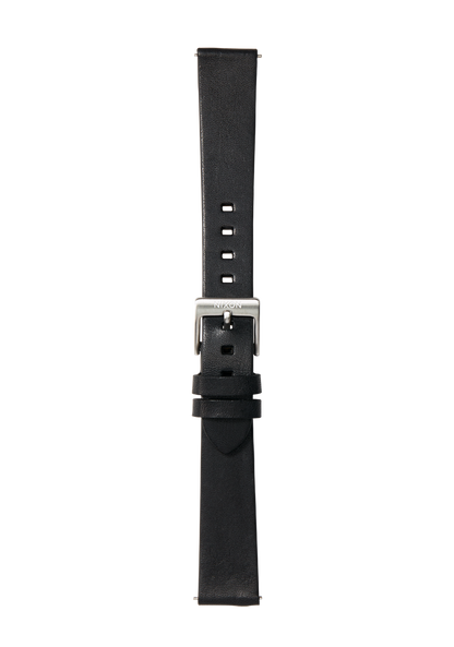 16mm Vegetable Tanned Leather Band - Black