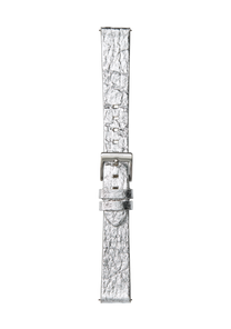 
16mm Pineapple Leather Band - Silver Foil View 2