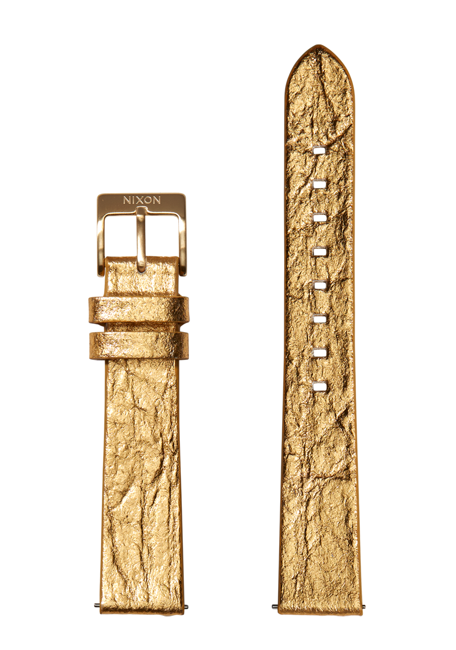 
16mm Pineapple Leather Band - Gold Foil View 1