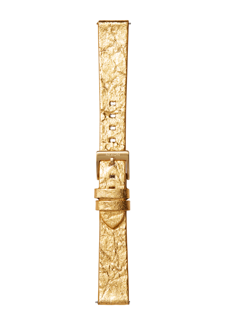 
16mm Pineapple Leather Band - Gold Foil View 2
