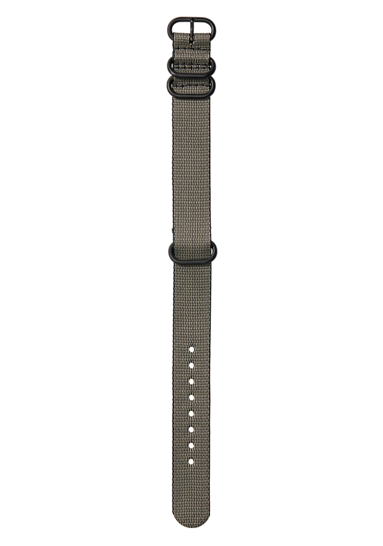20mm Nylon #TIDE NATO Band - Khaki / Black