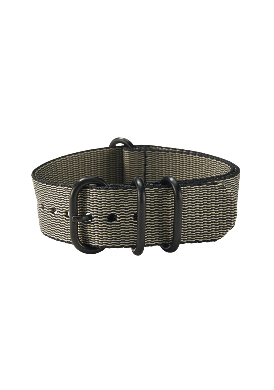
20mm Nylon #TIDE NATO Band - Khaki / Black View 2