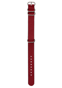 
20mm Nylon #TIDE NATO Band - Red / Black View 1