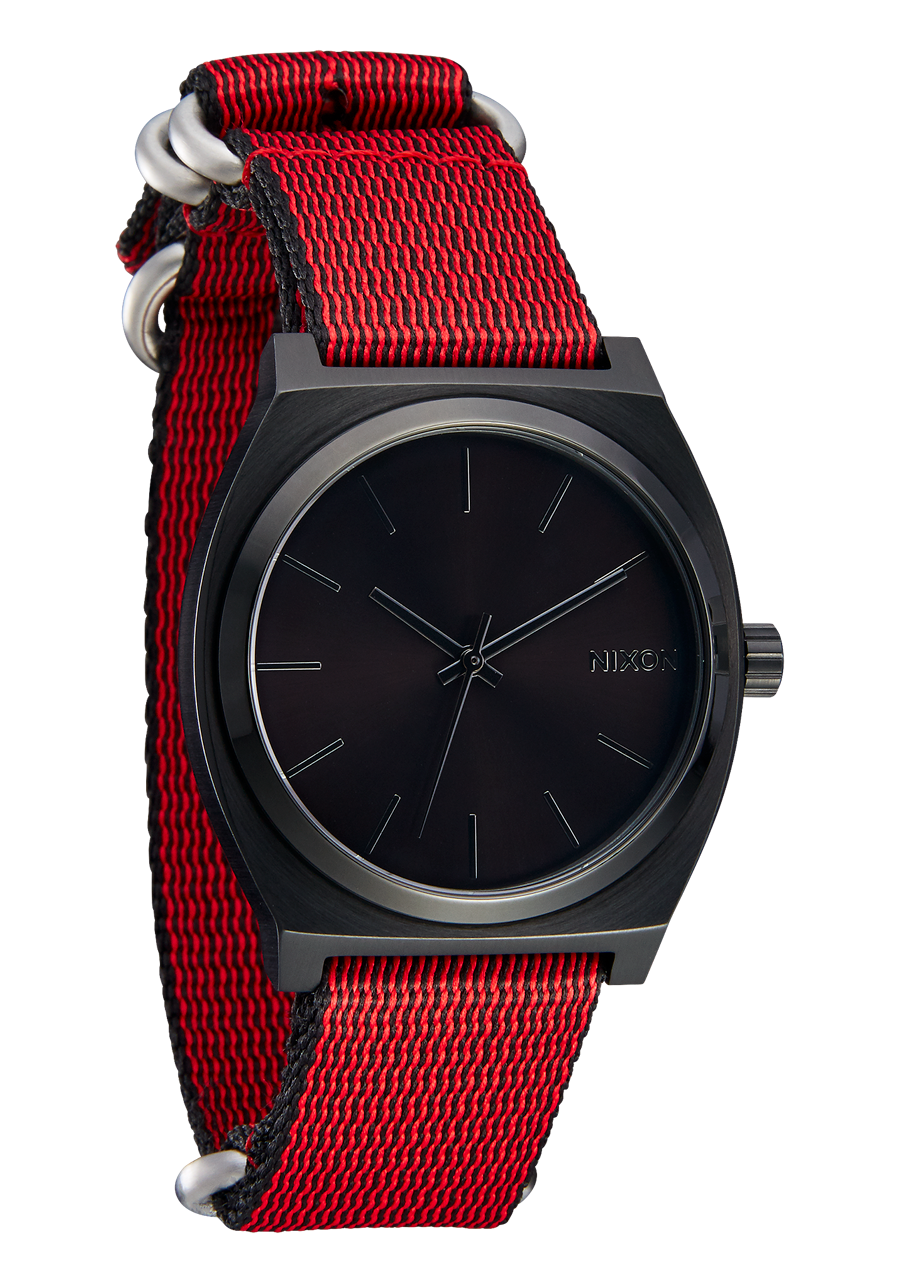 
20mm Nylon #TIDE NATO Band - Red / Black View 4