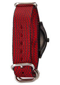 
20mm Nylon #TIDE NATO Band - Red / Black View 5