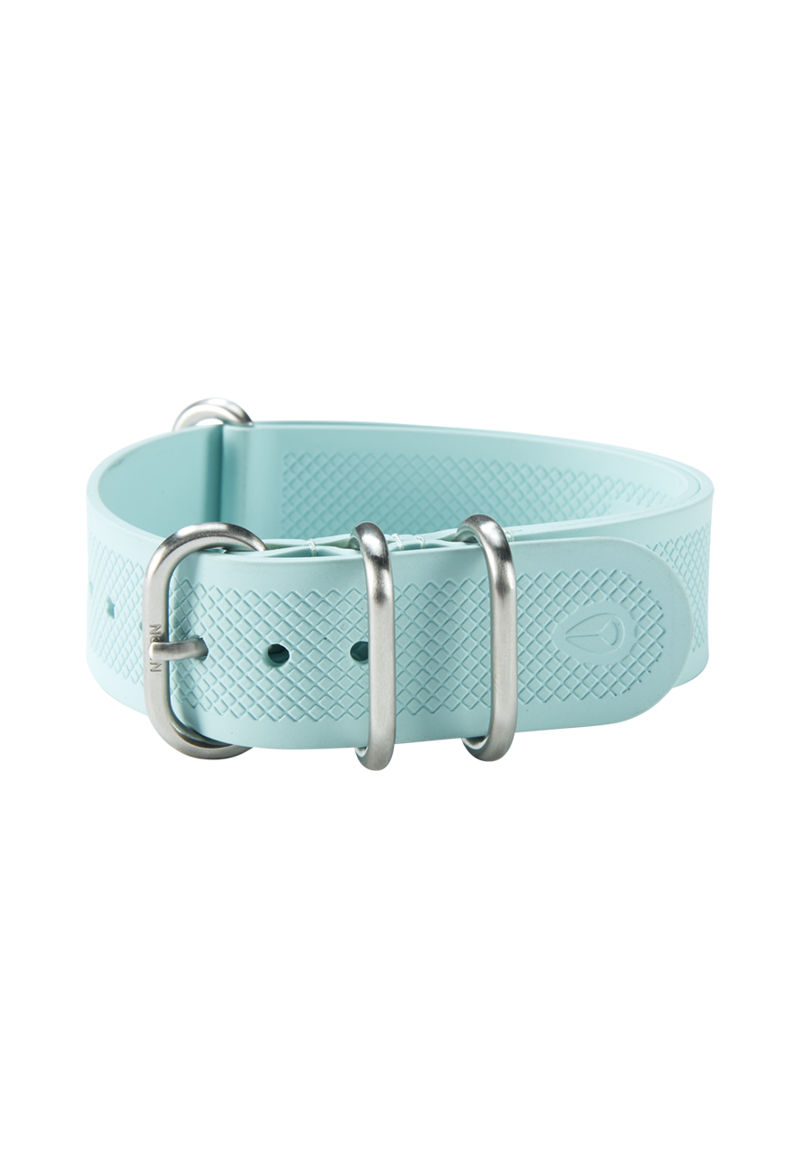 
20mm FKM Rubber NATO Band - Ocean Blue View 2