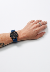 
20mm FKM Rubber NATO Band - Navy / Blue View 6