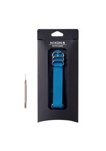 
20mm FKM Rubber NATO Band - Navy / Blue View 3