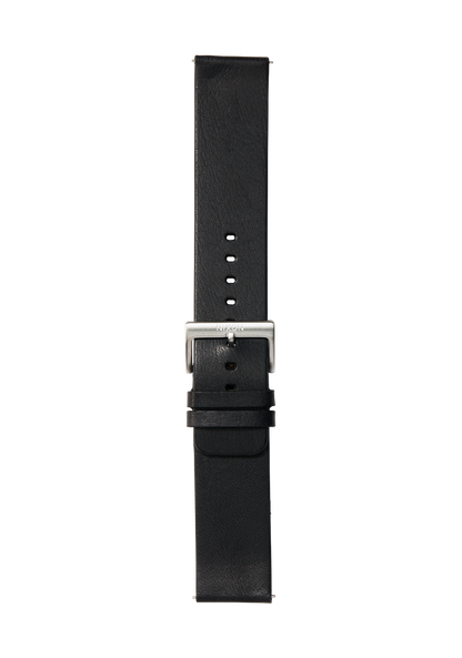 23mm Vegetable Tanned Leather Band - Black