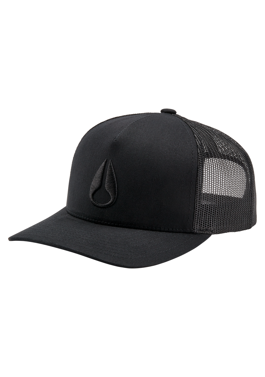 
Iconed Trucker Hat - Black / Black View 1