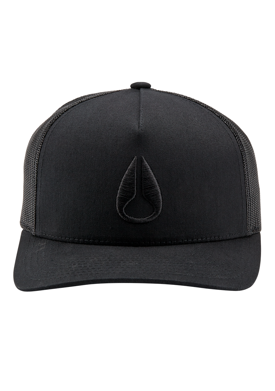 
Iconed Trucker Hat - Black / Black View 3