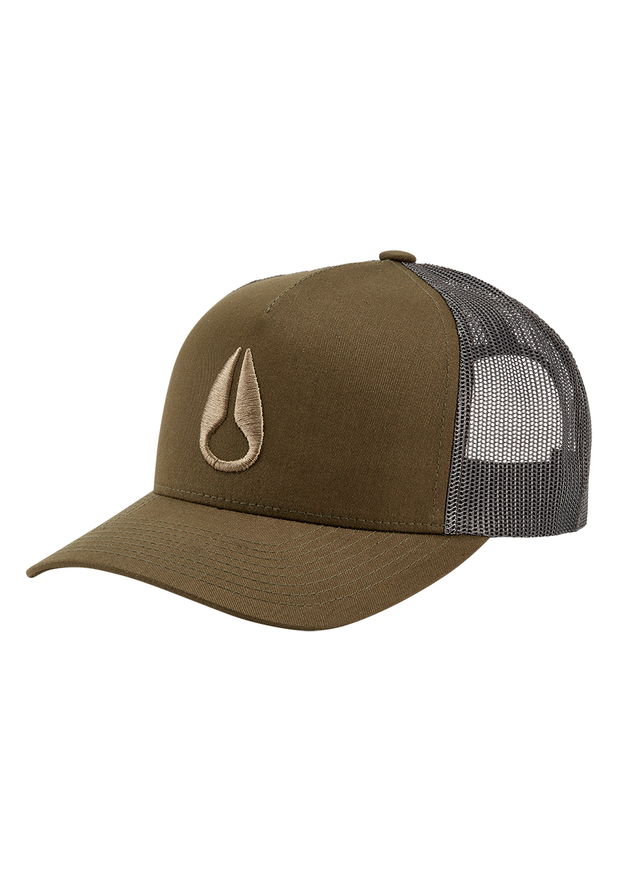 
Iconed Trucker Hat - Dark Olive View 1