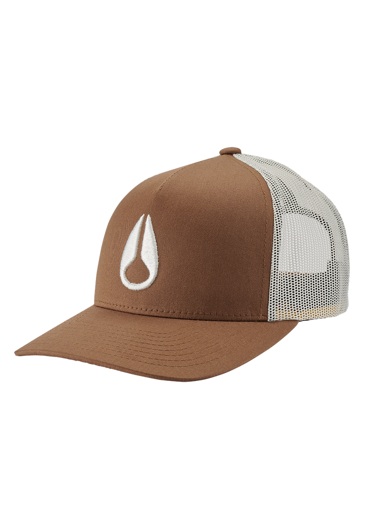 Iconed Trucker Hat - Brown / Off White