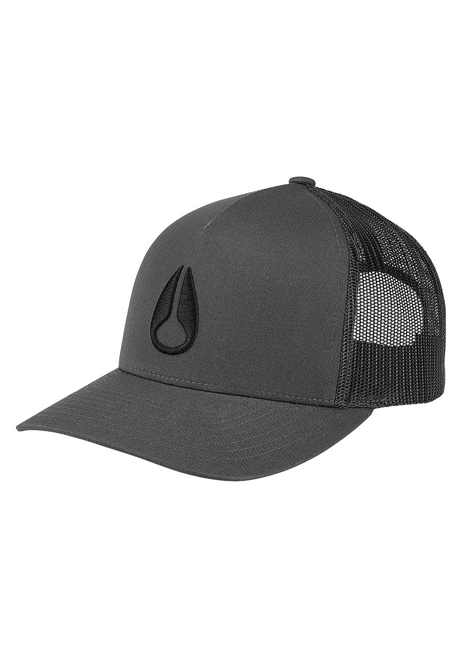 
Iconed Trucker Hat - Charcoal / Black View 1