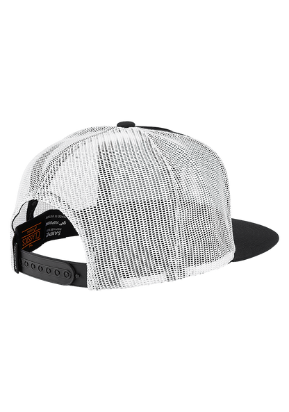 Deep Down Trucker Hat - Black / White / Black