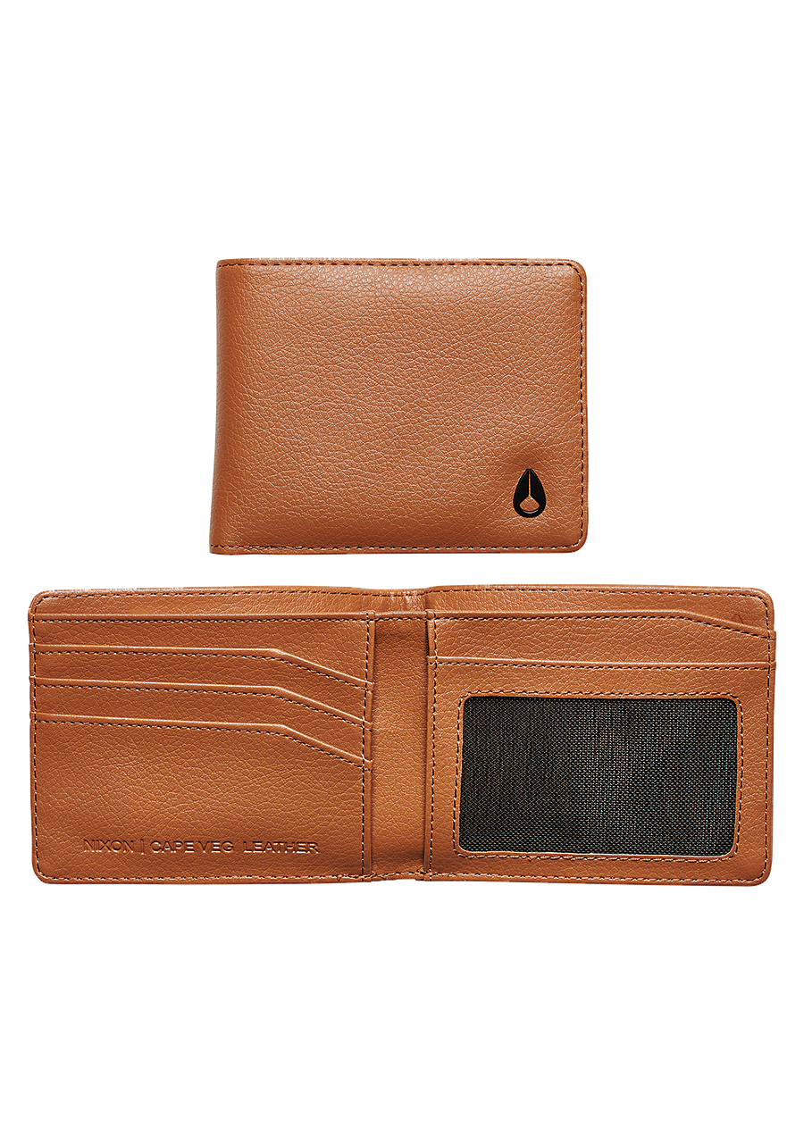 
Cape Vegan Leather Wallet - Saddle View 1