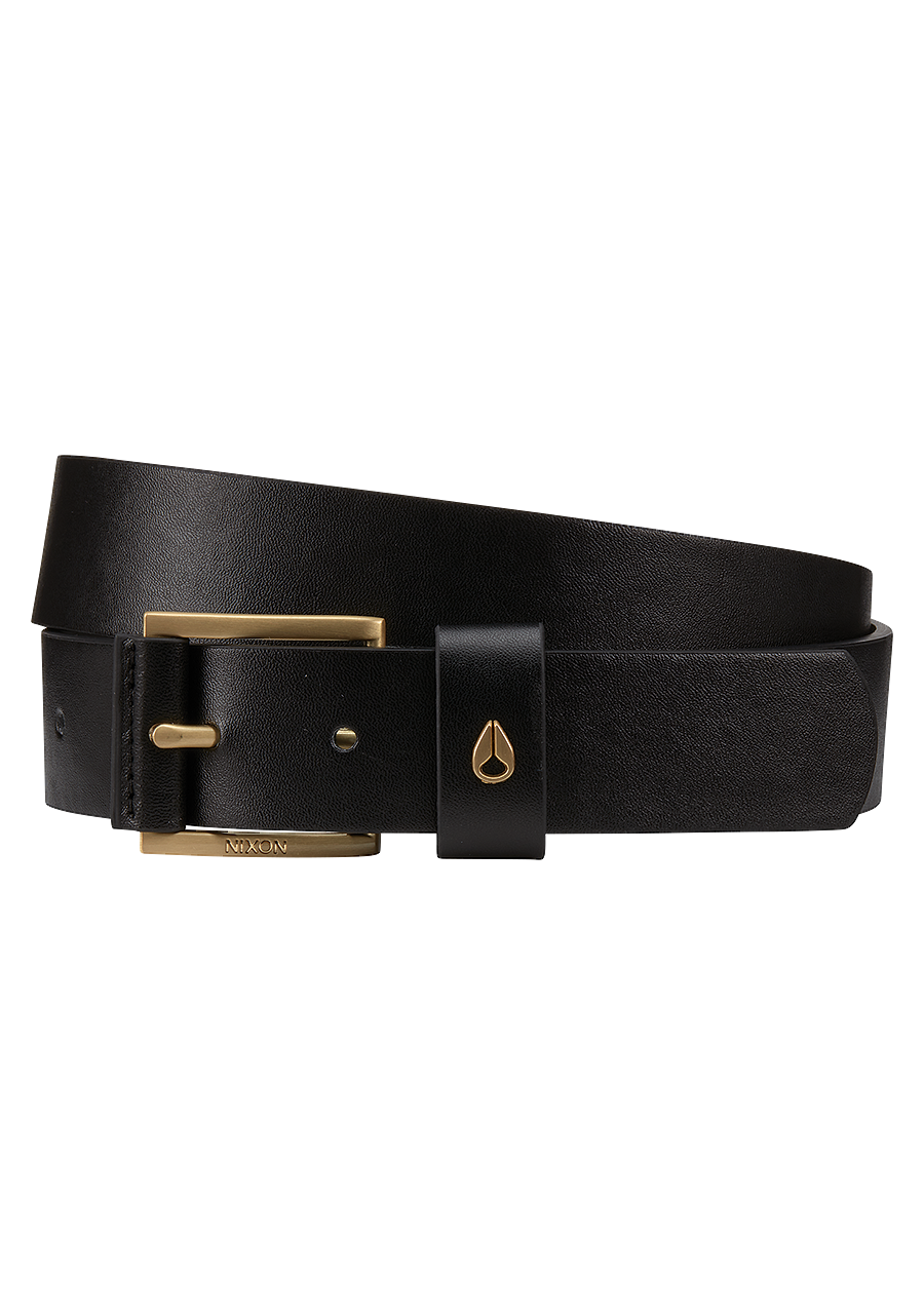 
Americana Vegan Belt - Black / Gold View 1