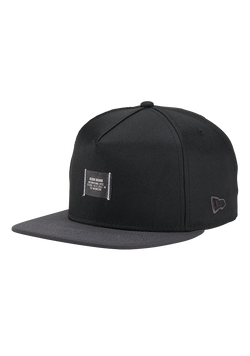 Society Snapback Hat - Black / Charcoal